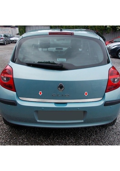 Renault Clıo 3 Hb Krom Bagaj Alt Çıta P.Çelik 2005-2012 Arası