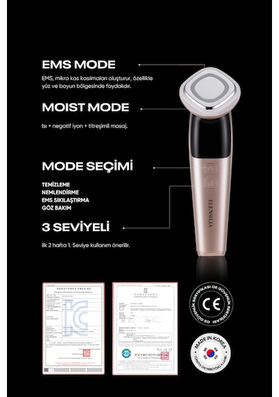 4 Modlu Kore Cam Cilt Bakım Cihazı Elensilia All In One Beauty Instrument