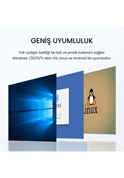 Tr Type-c Ses Kartı 3.5mm Kulaklık Ve Mikrofon Girişli