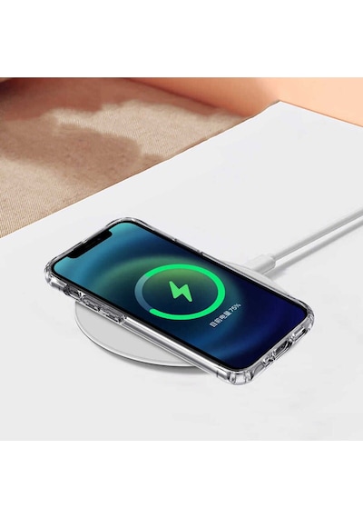 Apple Uyumlu iPhone 12 Pro Kılıf Tacsafe Wireless Kapak Siyah