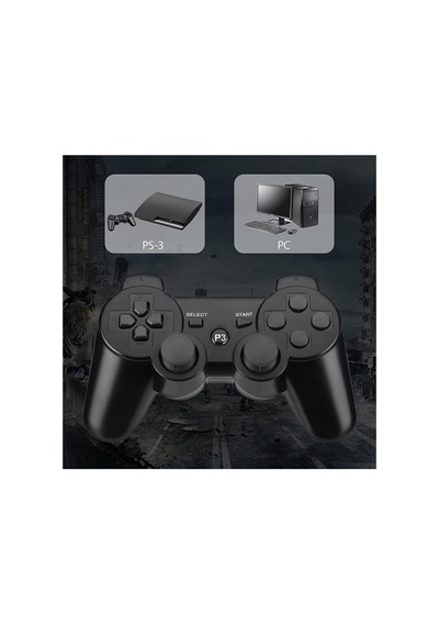 Ps3 Kablosuz Analog Oyun Kolu Dualshock Oyuncu Konsol Wireless Joystick Double Kumanda Siyah - 870718714