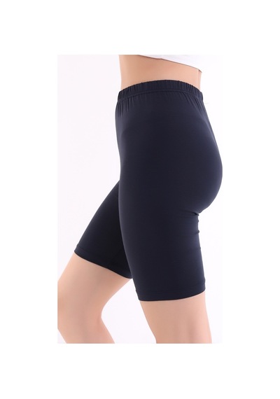 Self Clothing Kadın Antrasit Penye Kumaş Yüksek Bel Kısa Tayt Slf1295