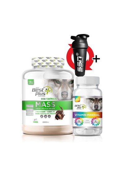 Bpn Eco Tactical Kombinosyon Paketi(Mass Gainer Çikolata+Vitamin)