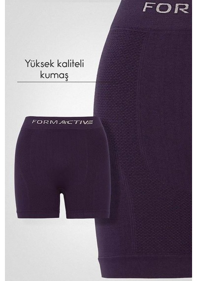Uniquetrenders Erkek Dikişsiz/seamless Nefes Alabilen Boxer Mor