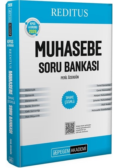 Pegem 2026 Kpss A Grubu Reditus Muhasebe Soru Bankası Çözümlü Pegem Akademi Yayınları