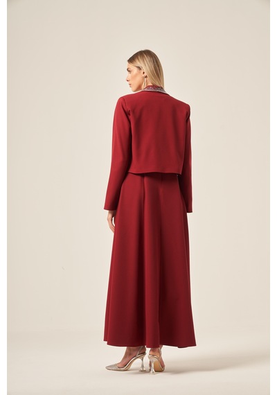 Ftz Women Kadın Ceket Elbise Takım Bordo 31210 Bordo