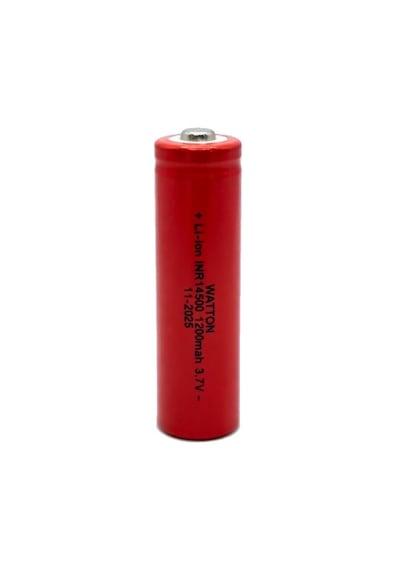 Watton Wt-14500 1200mah 3.7v Li-ion Şarj Edilebilir Pil - Kırmızı