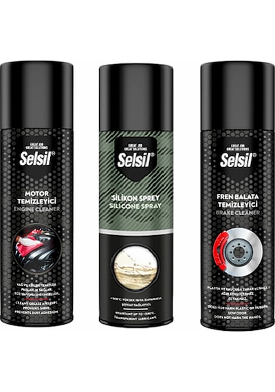 Motor Temizleme Silikon Fren Balata Spreyi 500 ML