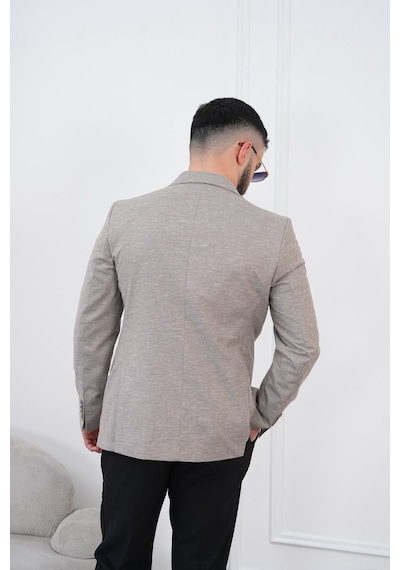 Dupont Classics Dupont Keten Slim Fit 6 Drop Sivri Yaka Çift Yırtmaçlı Erkek Blazer Ceket Bej Dupont Classics Dupont Keten Slim Fit 6 Drop Sivri Yaka Çift Yırtmaçlı Erkek Blazer Ceket Bej