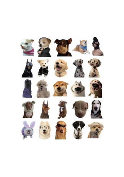 Sevimli Köpek Çıkartmaları Laptop Notebook Tablet Sticker S