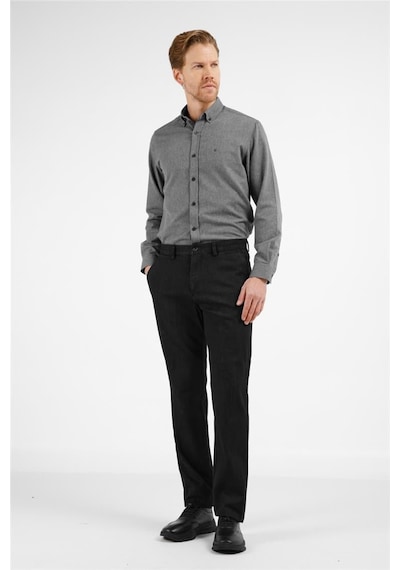 İmza Siyah Yan Cep Casual Comfort Fit Pamuklu Chino Pantolon 1003255171 Siyah