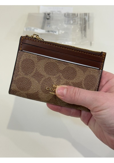 Coach Mini Id Skinny Case Kartlık-cüzdan Taba