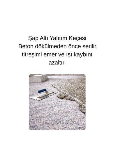Keçecimemett Yalıtım Keçesi Karavan, Parke Altı, Şap Altı, Ahır Ve Kümes İçin Isı & Ses İzolasyonu 200x2500