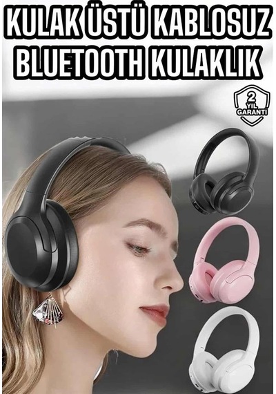 Mey İthalat Kablosuz Bluetooth Kulaklık Anc/enc Destekli Kulak Üstü Yüksek Ses Kaliteli Slicer