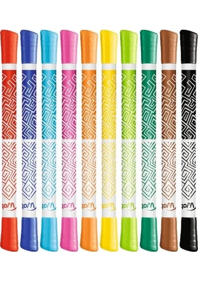10 Renk Keçeli Kalem Seti - Color Peps Duo