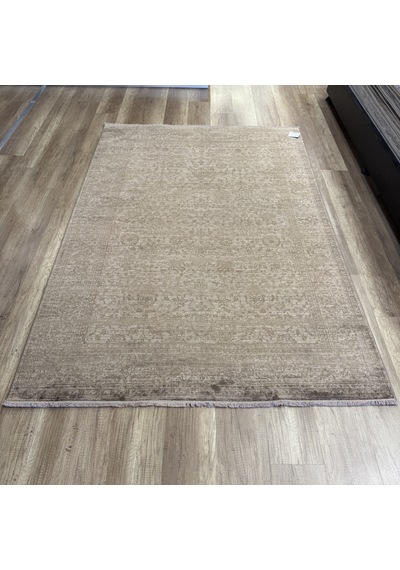 Hoom Rugs Overdye Ovr08 Krem Bronz Doğal Bambu & Viskon Modern Salon Halısı Krem