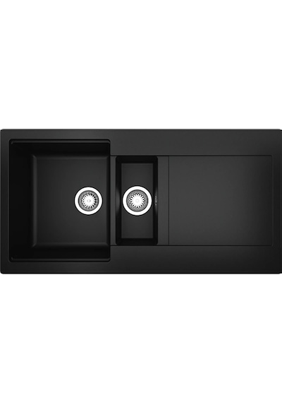 Teka Clivo 60 B-tq Plus 1,5 Gözlü Siyah Granit Mutfak Eviyesi Siyah