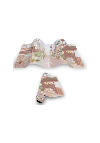 Gaming Mouse Pad 70x30 Mouse Pad Xl Büyük Oyuncu Mouse Pad Speed Anime Mousepad Japan Street, 70x30 Cm 3mm Kalınlı