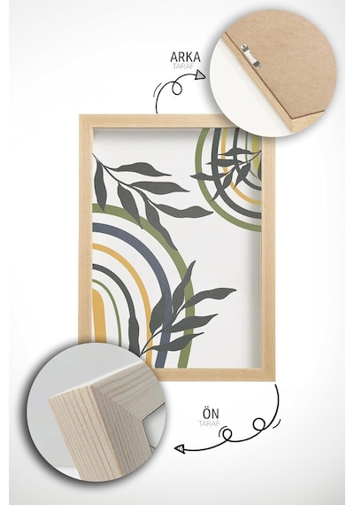 Artavessa Gerçek Ahşap Çerçeveli 3 Parça 3d Poster Tablo Seti - Ersy3set20, 20 X 30 Çok Renkli