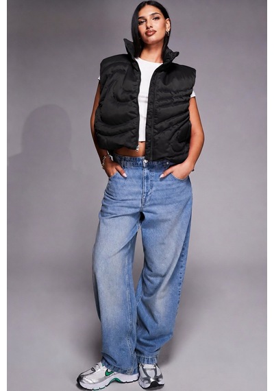 Nike Therma Fit Sportswear Swoosh Series Oversized Down West Oversize Kaz Tüyü Kadın Yelek Siyah