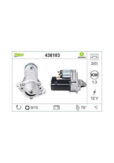 Opel Corsa C Mars Motoru 1.0 2001-2006 Valeo 438183
