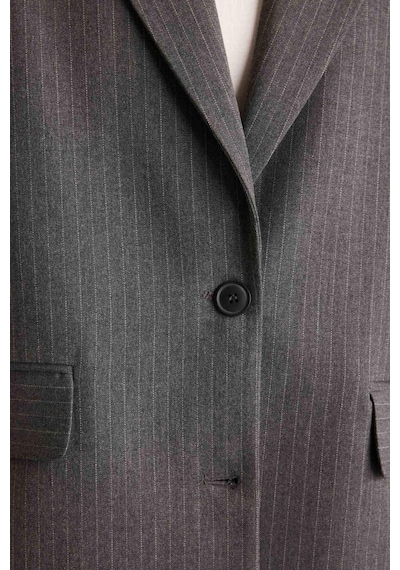 Defacto Oversıze Ceket Yaka Blazer Ceket G8900ax26spgr394 Gri-gr394