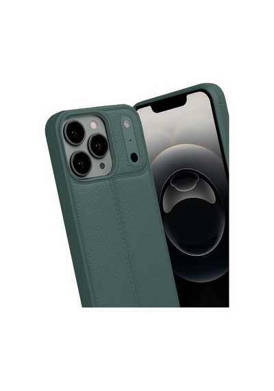 Apple iPhone  Uyumlu - 17 Pro Auto Focus Kapak - Koyu Yeşil
