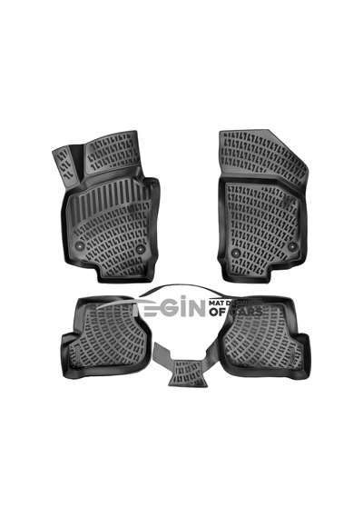 Seat Altea 2011 Geometrik Desenli 3d Havuzlu Oto Paspas Siyah