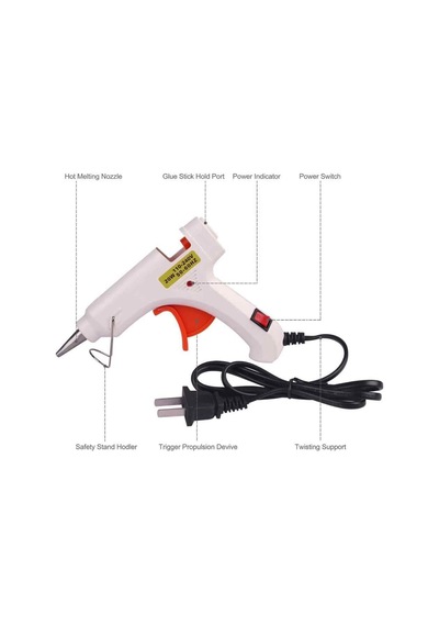 Sn-807 Elektrikli Silikon Tabancası Ayarlanabilir Anahtarlı 60w/100w Çift Güç Ayarı Hızlı Isınma