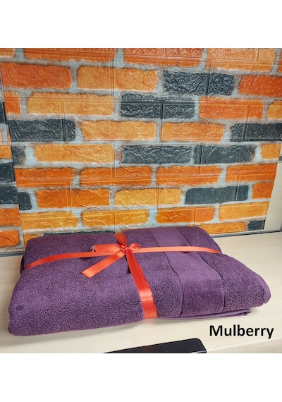 Özdilek Svv Border Büyük Boy Banyo Havlusu 89x173 - Mulberry Karadut Mor