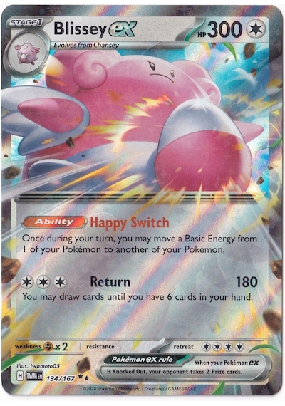 Blissey Ex 134 - Pokemon Twilight Masquerade - Pokemon Kartı Mint