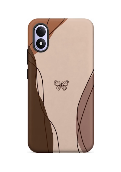Kılıfland Xiaomi Redmi Note 17 5g Uyumlu Kılıf Boutique Baskılı Resimli Kahve Kelebek Pcode -038 Çok Renkli