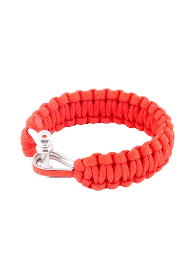 Outdoor Paracord Kırmızı Bileklik Radansa Krom Kilit Çok Renkli