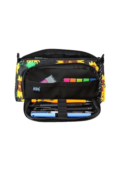 Jacbag Prime Xl-lastik Ayraçlı İki Bölmeli Kalem Kutusu Prime Xl-ayçiçeği renkli