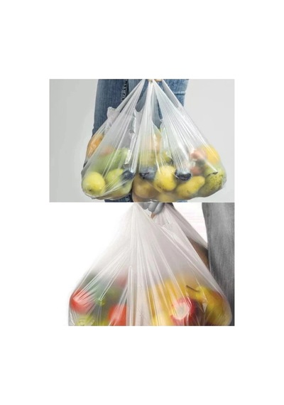 Hubrendy Tedarik Şeffaf Atlet Poşet Orta Boy 28x50 Cm 1 Paket Takriben 200 Adet