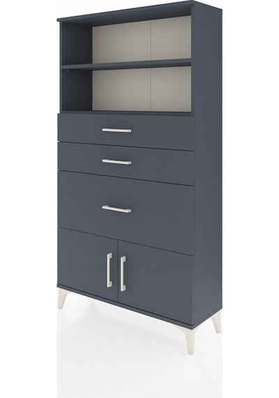 Arges Dolap 2 Raflı 3 Çekmeceli 2 Kapaklı 88x30x163 Antrasit-... Antrasit Arges Dolap 2 Raflı 3 Çekmeceli 2 Kapaklı 88x30x163 Antrasit-... Antrasit