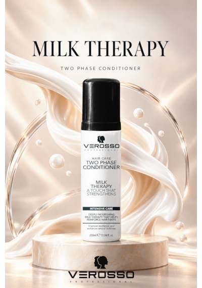 Verosso Milk Therapy Süt Proteinli İki Fazlı Durulanmayan Saç Bakım Spreyi 350 Ml