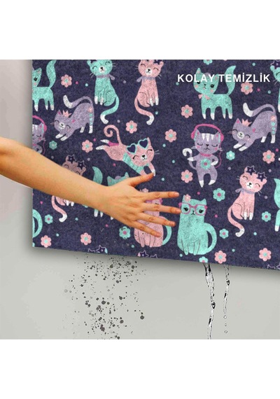 Dekoratif Kapı Önü Paspası - Kaymaz Taban 249 Çok Renkli