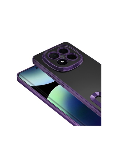 Xiaomi Redmi Note 14 Pro Plus Kılıf Kamera Lens Korumalı Logo Gösteren İnce Hafif Pazarplus Gümüş