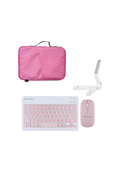 Apple Uyumlu iPad  Air 11 2024 İçin Çanta+tr Bt Klavye+mouse+stand- Al8127