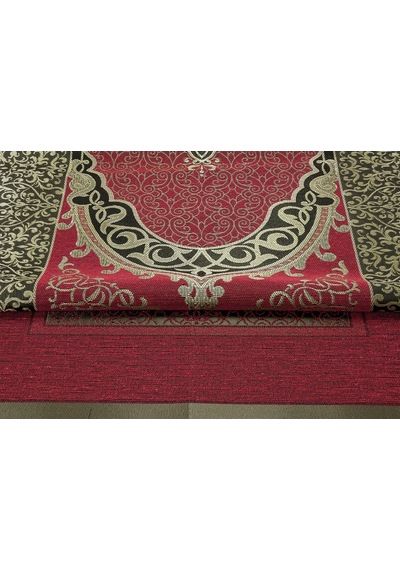 Ekonomik Osmanlı Tafta Seccade - 0150 - Bordo