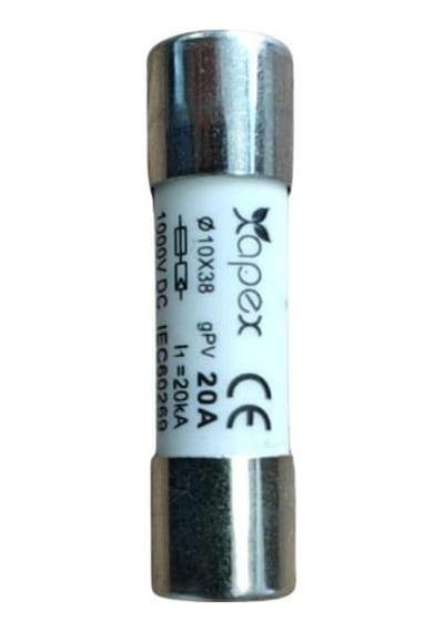 Apex Dc Kartuş Sigorta 20a 1000v Dc 10'lu Set