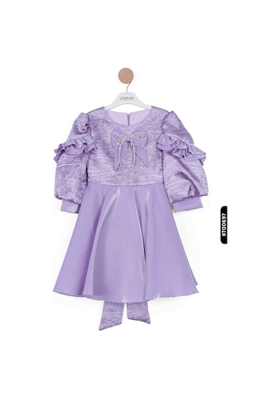 Xo Kids Kız Çocuk Elbise 3-7 Yaş 924 Mor