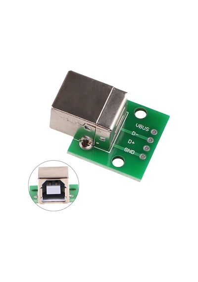 Robizstore-Usb Type B To Dip Çevirici Pcb Usb Haberleşme Deney Prototip 5V