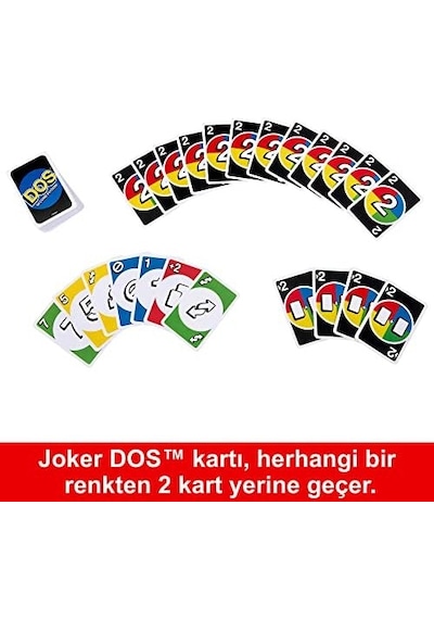 Dos Kartlar Çocuklar Ve Yetişkinler İçin Aile Kart Oyunu Dos İkinci Seri Hnn01