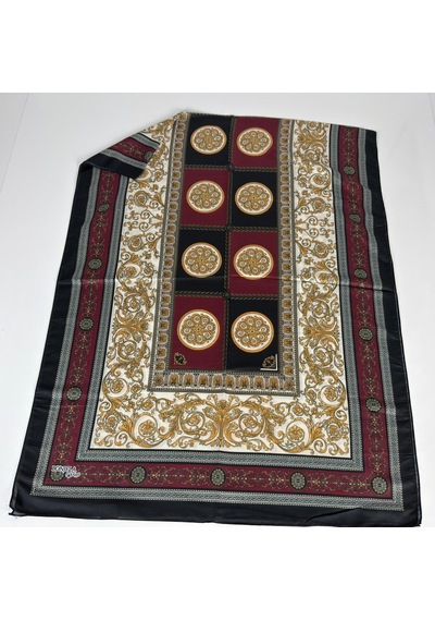 İPEKAL Soft Pamuk Şal-75 X 190 -06574 Siyah-Gold