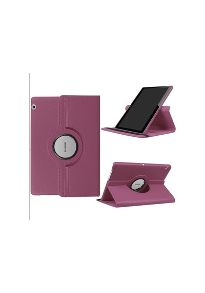 Huawei Uyumlu Mediapad T5 10 Kılıf 360 Dönebilen Standlı Case