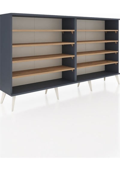 Arges Konsol 8 Raflı 176x30x99 Antrasit-antrasit/çam Antrasıt/atlas Çam - Antrasıt Arges Konsol 8 Raflı 176x30x99 Antrasit-antrasit/çam Antrasıt/atlas Çam - Antrasıt