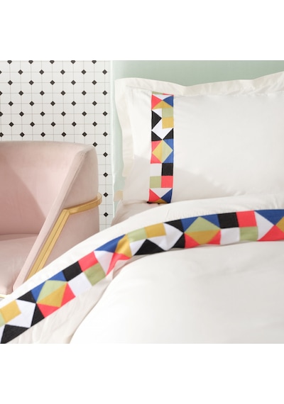 Karaca Home Cedric Multi Çift Kişilik Nakışlı Nevresim Takımı Beyaz