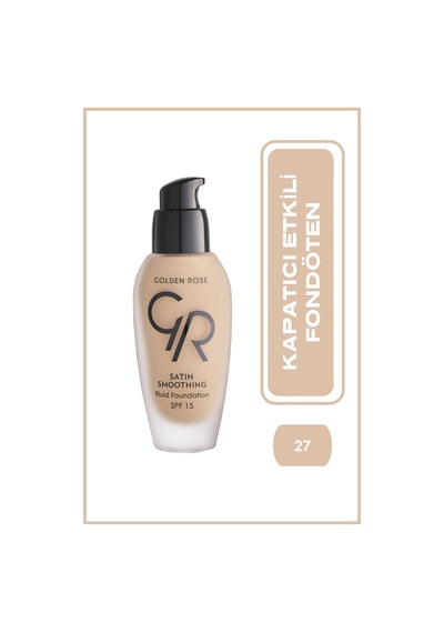 Golden Rose Satin Smoothing Fluid Fondöten SPF15 27